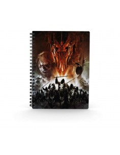 Libreta efecto 3d sd toys el seÃ±or de los anillos ejercito de mordor