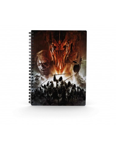 Libreta efecto 3d sd toys el seÃ±or de los anillos ejercito de mordor