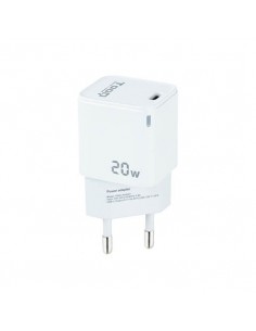 Cargador de pared tooq usb - c blanco 20w