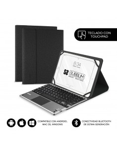 Funda + teclado subblim keytab pro para tablet 9.6 pulgadas - 10.8 pulgadas negro
