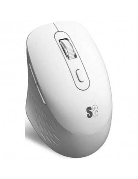 Raton inalambrico subblim curve ergo dual blanco
