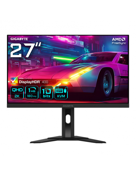 Monitor gaming gigabyte m27qa 27 pulgadas qhd 180hz