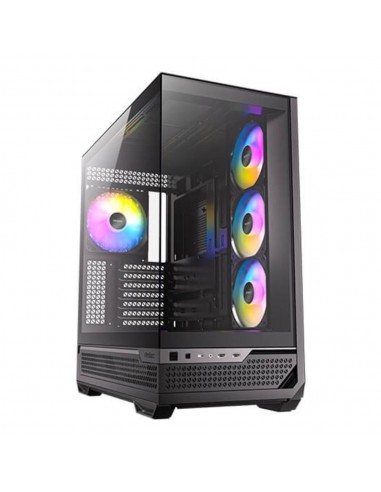 Caja ordenador gaming antec fishtank c7 atx argb cristal templado usb 3.2 negro