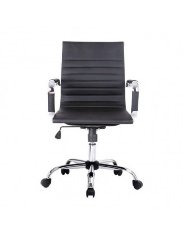 Silla de oficina equip 651002 negra ergonomica respaldo medio