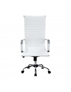 Silla de oficina equip 651017 blanca ergonomica respaldo alto
