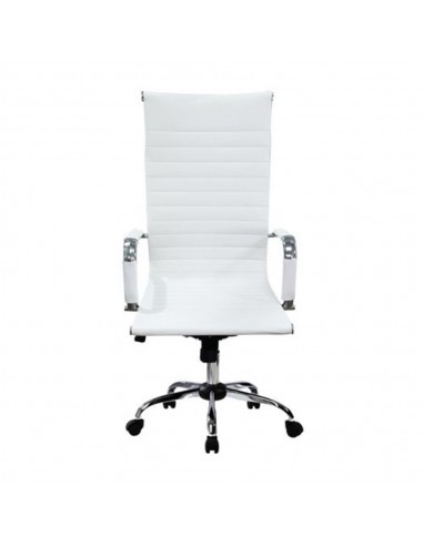 Silla de oficina equip 651017 blanca ergonomica respaldo alto
