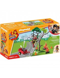 Playmobil duck on call accion rescate de bomberos Â¡rescata al gato!