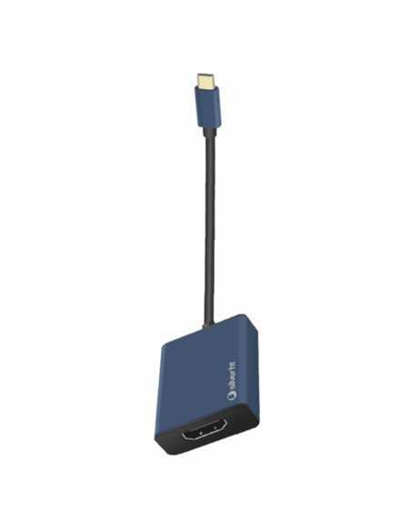 Adaptador logan silver ht usb tipo c a hdmi 4k azul marino
