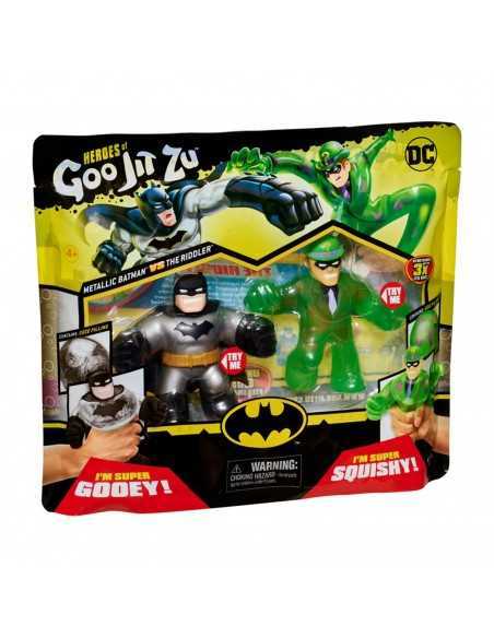 Pack de 2 figuras bandai goo jit zu dc hÃ©roes batman vs the riddler