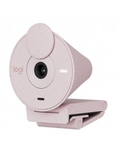 Webcam logitech brio 300 rosado full hd - usb tipo c