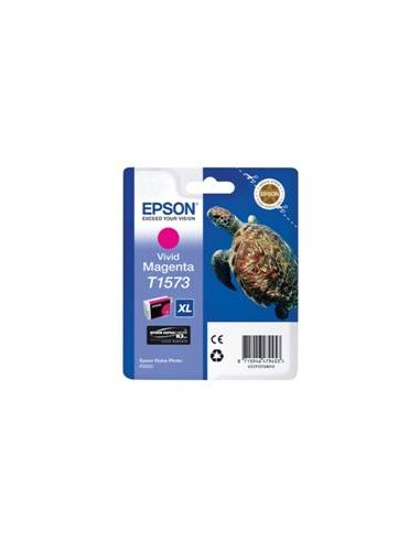 Cartucho tinta epson t157340 magenta vivo para epson photo r3000 - c13t15734010 - tortuga