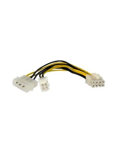 Cable alimentacion placa - micro 4 pin hembra y molex a 8 pin macho