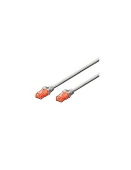 Cable red ewent latiguillo rj45 utp cat6 10m gris