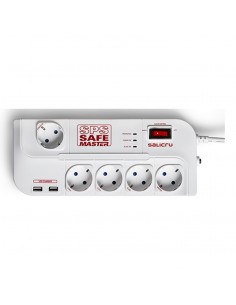 Regleta salicru sps.safe master proteccion inteligente 5 tomas schuko hub usb