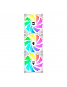 Ventilador caja nox hummer easylink white 3 x 120mm led argb