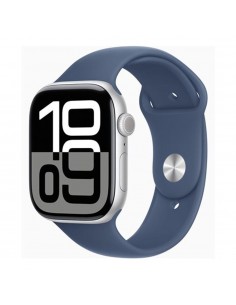 Smartwatch apple watch series 10 gps + cell 46mm silver case blue sport band m - l