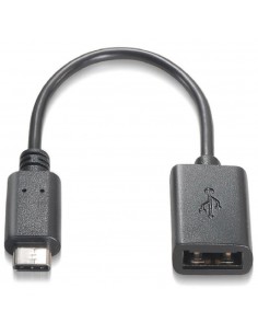 Cable usb tipo c a usb 2.0 nanocable 0.15m - macho - hembra - negro