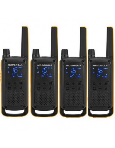 Walkie talkie motorial t82 extreme pack 4unidades hasta 10km