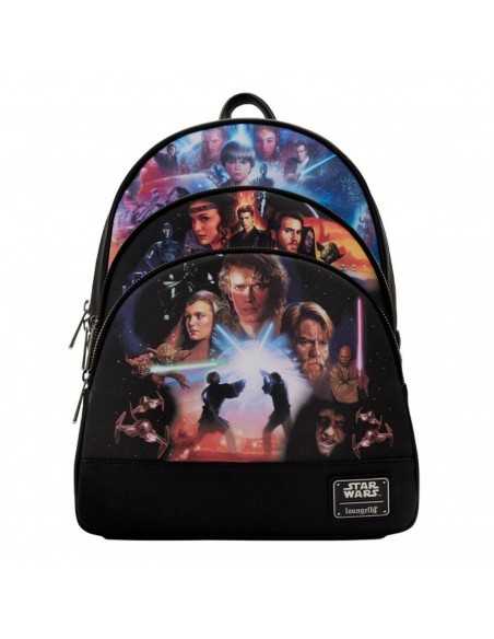 Mini mochila loungefly star wars trilogia 2