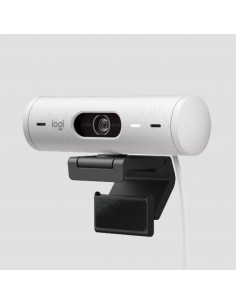 Webcam logitech brio 500 blanco crudo full hd - usb tipo c