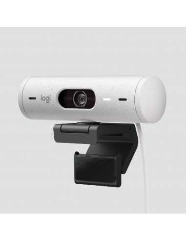 Webcam logitech brio 500 blanco crudo full hd - usb tipo c