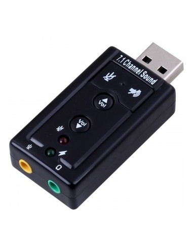 Adaptador de audio ewent ew3762 7.1 - usb 2.0