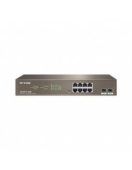 Switch 10 puertos ip - com 8 puertos gigabit ethernet 2 puertos sfp
