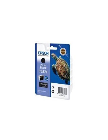 Cartucho tinta epson t157140 negro foto para epson photo r3000 - c13t15714010 - tortuga