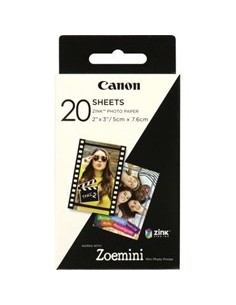Papel fotografico canon zp - 2030 20 hojas zink para zoemini