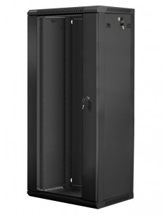 Armario rack lanberg 27u 600 x 450 19 pulgadas carga maxima 60kg negro
