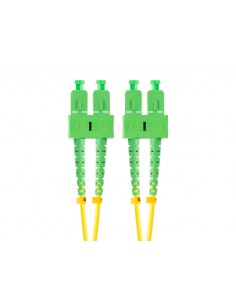 Latiguillo fibra optica sc - apc lanberg 2m mono duplex g657a1 lszh amarillo