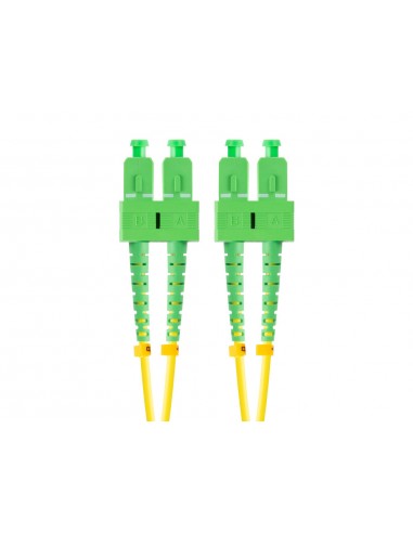 Latiguillo fibra optica sc - apc lanberg 2m mono duplex g657a1 lszh amarillo
