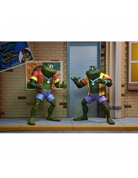 Pack 2 figuras neca ranas napoleon & atilla 18 cm scale action figure tmnt cartoon re - run