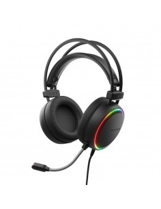 Auriculares gaming genesis neon 613 mini jack usb tipo a negros