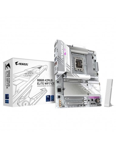 Placa base gigabyte b860 aorus elite wifi7 ice atx - 4x ddr5 - 4x sata3 lga 1851