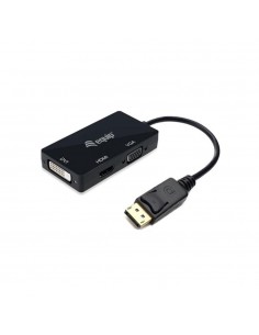 Adaptador displayport a vga - hdmi - dvi equip 0.24m - macho - hembra - negro