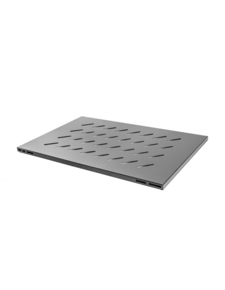 Bandeja fija lanberg 1u 480.5x580 mm hasta 120 kg rack abierto de 19 pulgadas negro
