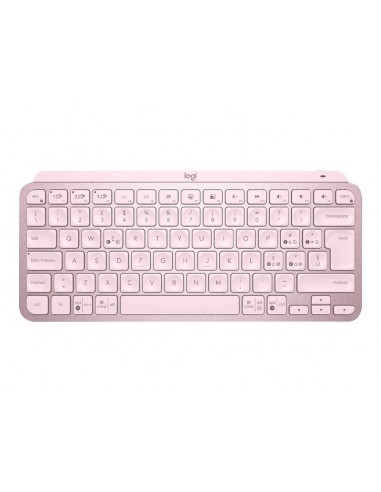 Teclado logitech mx keys mini rosa wireless inalambrico