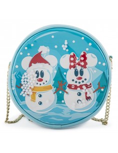 Bolso loungefly disney minnie y mickey muÃ±ecos de nieve