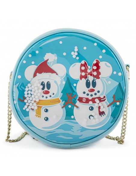 Bolso loungefly disney minnie y mickey muÃ±ecos de nieve