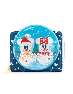 Monedero loungefly disney minnie y mickey muÃ±ecos de nieve