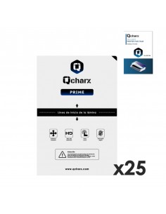 Laminas de proteccion frontales qcharx hidrogelprime para qx1 lite 25 unidades