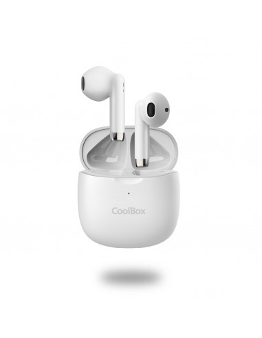 Auriculares coolbox tws - 01 manos libres blancos bluetooth