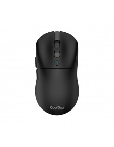Mouse raton coolbox w03 ultraligero negro 10000 dpi gaming inalambrico rf+bt