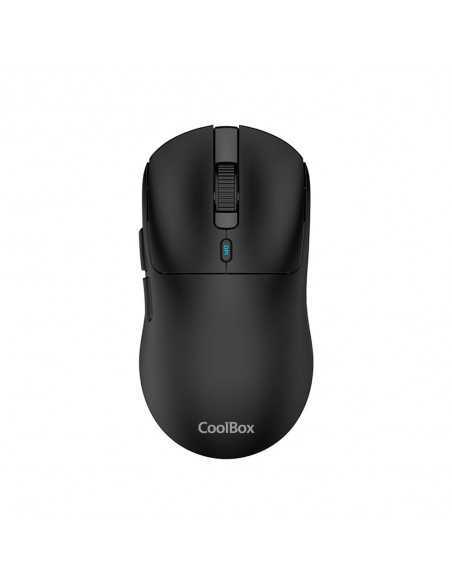Mouse raton coolbox w03 ultraligero negro 10000 dpi gaming inalambrico rf+bt