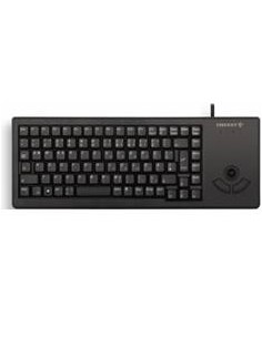 Teclado cherry xs trackball raton integrado compacto usb negro