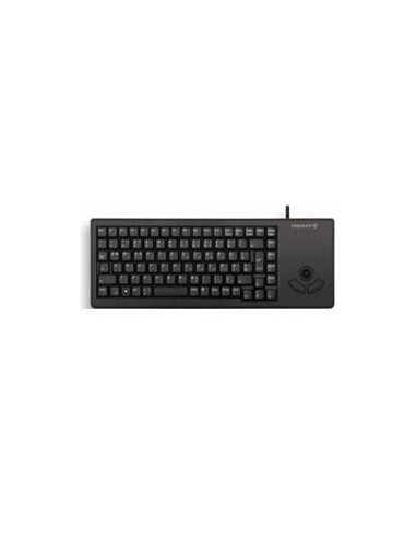 Teclado cherry xs trackball raton integrado compacto usb negro