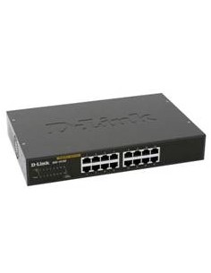 Switch 16port 10 - 100 - 1000 gibabit metal copper desktop switch d - link
