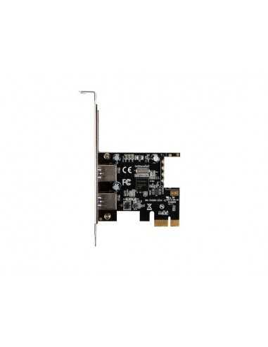 Tarjeta pci lanberg express 2x usb 3.1 gen1 hembra low profile bracket