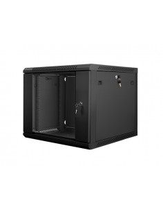 Armario rack lanberg 9u 600x600x501 auto ensamblado 19 pulgadas hasta 60 kg negro